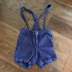 Janie and Jack size 3 boys shorts with suspenders- special occasion line